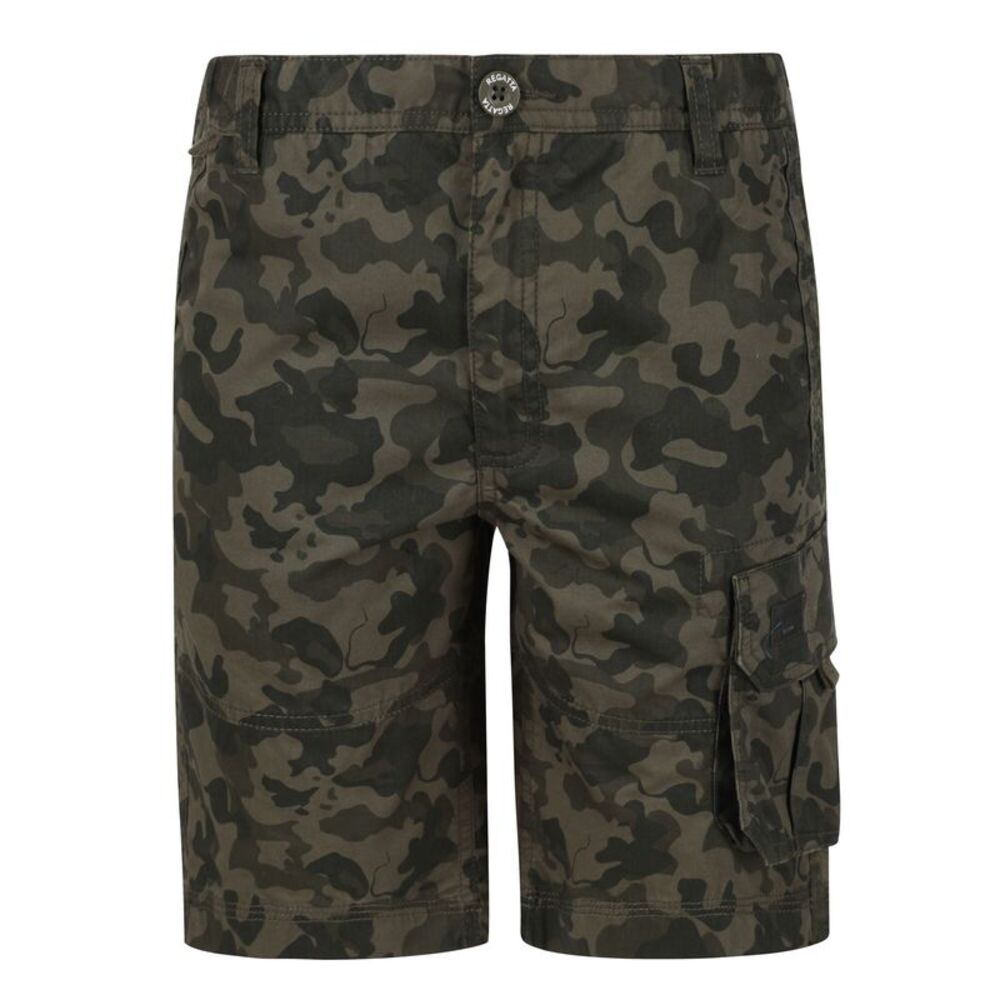 Regatta Kids Shorewalk Multi Pocket Shorts / Grape Leaf Camo